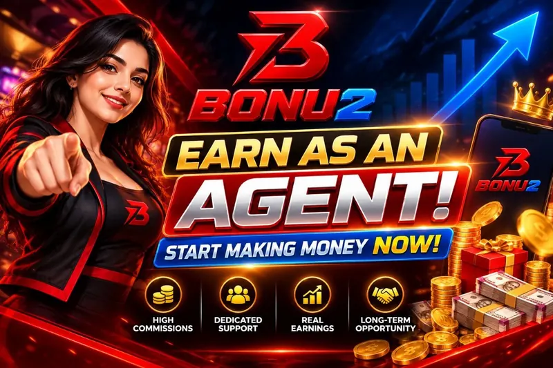 Bonu2: Earn as an Agent! Start making money now. High commissions, dedicated support, real earnings, long-term opportunity.